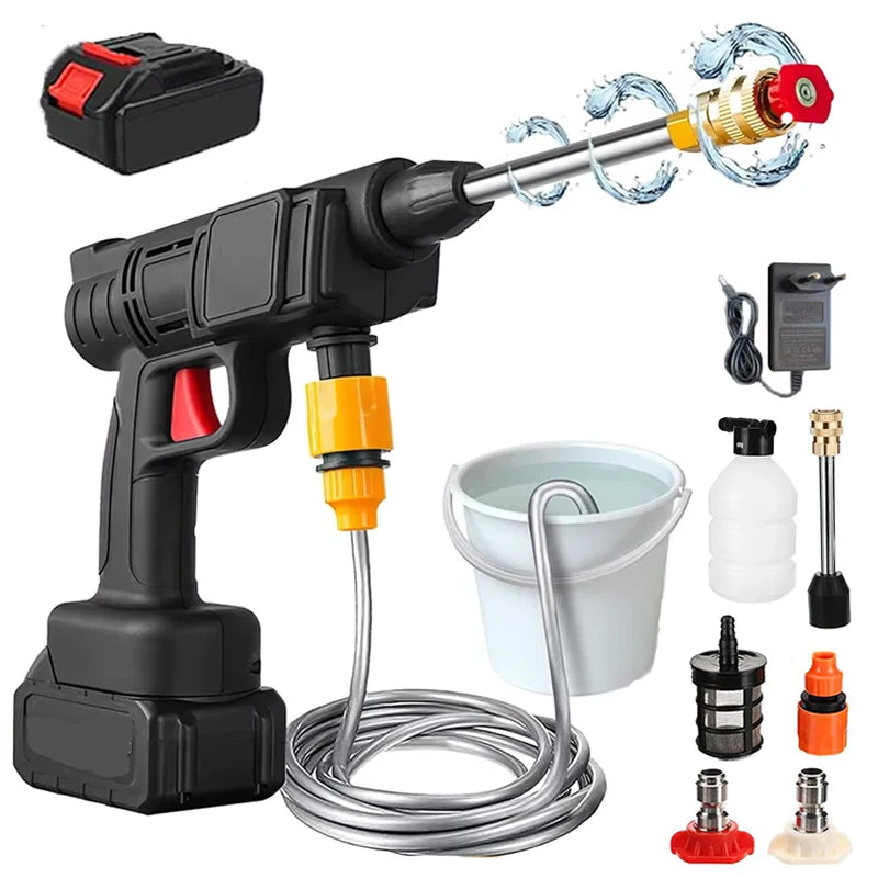 30Bar Cordless High Pressure Car Wash Gun 20000mAh Foam Water Gun Gun Spray Spray for Car Home Garden Clean